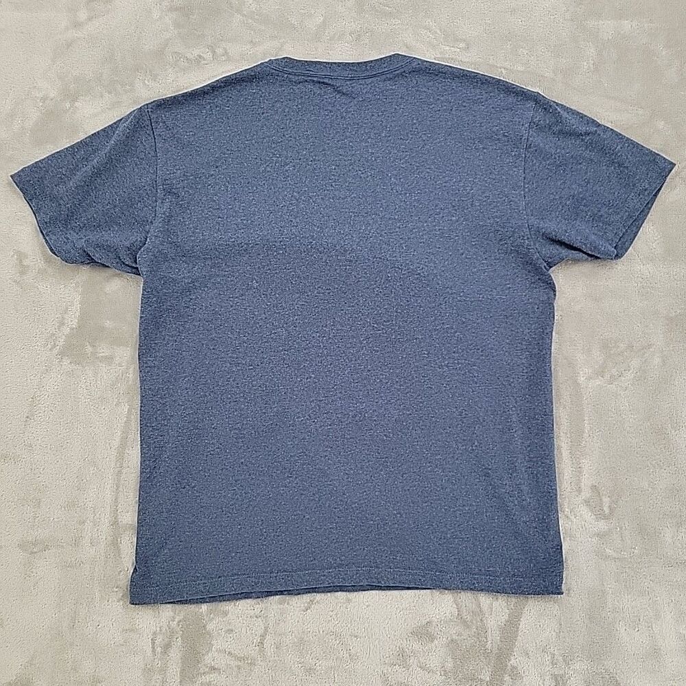 Batman Mens Shirt Size Large DC Comics Blue Heather Stretch Robin Bat Signal Car - Picture 3 of 7